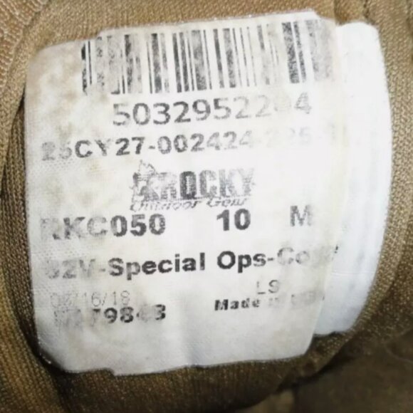10M ROCKY S2V SPECIAL OPS COYOTE RKC050 TACTICAL MILITARY COMBAT BOOTS LD 4416 main image 6